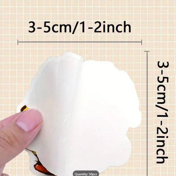 50PC Christmas Stickers Set Holiday Stationary for Cards Stickers - Picture 2 of 6